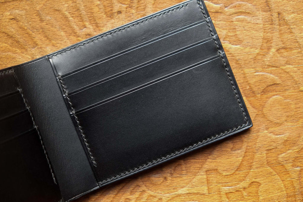bifold wallet, men wallet, leather wallet, leather card case, leather billfold, leather bifold