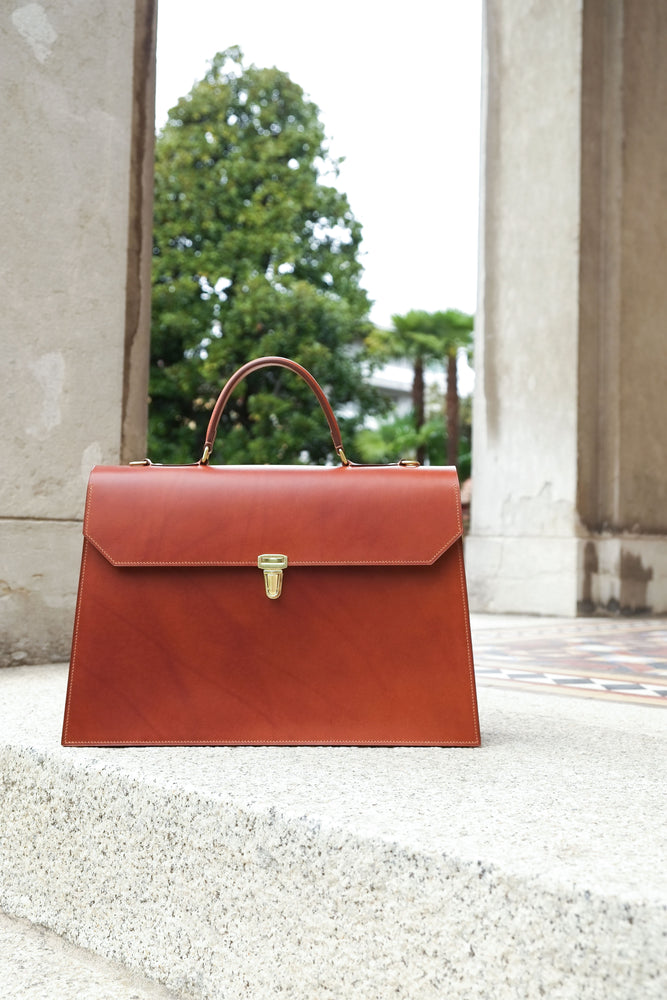 IULIA' Leather Briefcase by VICUS